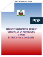 Décret Portant Budget Général 2024-2025 Adopté CM