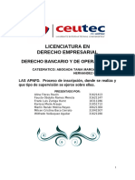 TRABAJO No 4 DERECHO BANCARIO Y DE OPERACIONES