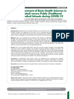 Learning Environment of Basic Health Sciences in Private (Integrated) Versus Public (Traditional Curriculum) Medical Schools During COVID-19