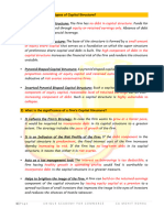 Capital Structure (Juice Notes)