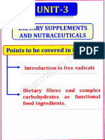 Dietary Supplements Unit 3