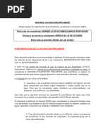 Segunda Valoración Preliminar 2024