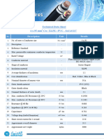 Technical Data Sheet - 4x95 - Cu - XLPE - PVC - 0.6-1 KV