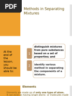 Methods in Separating Mixtures