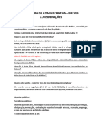 Direito Administrativo - Improbidade