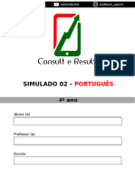 Simulado 02 - Português - 4º Ano (Blog Do Prof. Adonis)