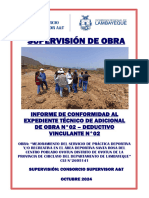 Informe de Conformidad de Adicional de Obra N°02