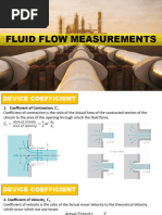 Fluid Flow Measuring Device