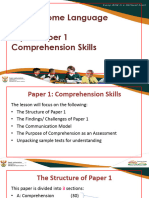 EDUVOS MATRIC - Comprehension SKILLS TO ANSWER Q 1