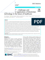 Fit-For-Purpose? Challenges and Opportunities For Applications of Blockchain Technology in The Future of Healthcare