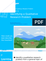 FINAL (PS) - PR1 11 - 12 - UNIT 3 - LESSON 1 - Identifying A Qualitative Research Problem