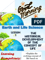 Earth and Life Science SHS Lesson 1 Historical Development of The Concept of Life