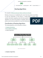 Classification of Routing Algorithms - GeeksforGeeks