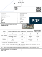 Vehicle Photo With Registration Plate 60 MM X 3O MM: Pollution Under Control Certificate