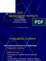 LECTURE - 3 - 2 Production of X-Rays