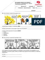 Prova de Português 6 º Ano