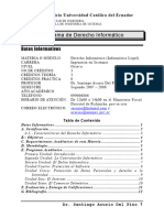 Programa de Derecho Informático: Datos Informativos