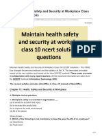 Maintain Health Safety and Security at Workplace Class QA