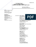 Tankersley Docket Report