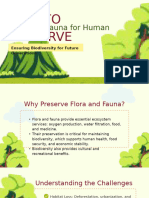 How To Preserve Flora and Fauna For Human Welfare Education Presentation in Green Pastel Nature Style