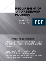 WATER REQUIREMENT OF CROPsS