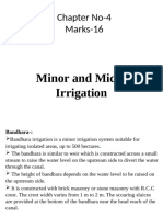 Chapter No-4 Minor and Micro Irrigation