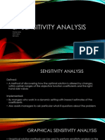 Sensitivity Analysis