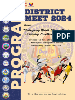 District Meet 2024 Program