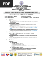 Modified DLL For Classroom Observation