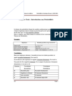 Probabilités Cours