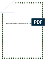 Mantenimiento Al Sistema de Enfriamiento