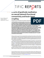 Effects of Gratitude Meditation On Neural Network Functional Connectivity and Brain-Heart Coupling