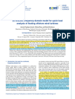 An Efficient Frequency-Domain Model For Quick Load Analysis of Floating Offshore Wind Turbines