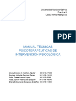 Tarea Manual de Tecnicas Psicoterapeuticas