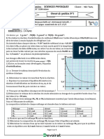 Devoir de Synthèse N°1 - Sciences Physiques - Bac TI (2022-2023) MR Ridha Slimi