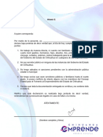 Carta Bajo Protesta de Decir Verdad (Anexo 2)