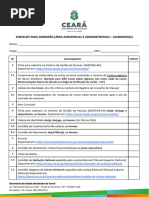 Checklist para Admissao Area Assistencial e Administrativa