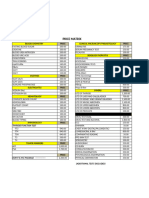 Price Matrix New 2