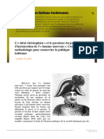 L' Idéal Christophien Et Le Paradoxe Du Projet D'instauration de L' Homme No