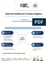 National Health Providers Registry (NHPR) - Presentation