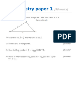 Trigonometry Paper 1