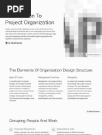 Introduction To Project Organization