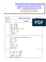 Unit III Differtial Equation Solution