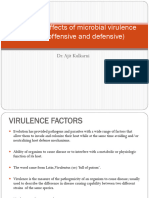 Types and Effects of Microbial Virulence Factors (Offensive and Defensive)