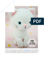 Snow White Cat Amigurumi Free PDF Pattern - 240530 - 173626