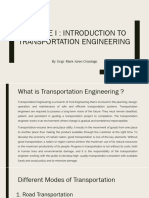 Introduction To Transportation Engineering