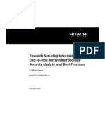 Towards Securing Information End-To-End: Networked Storage: Security Update and Best Practices