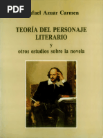 Azuar Carmen Rafael - Teoria Del Personaje Literario