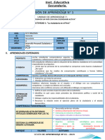 Sesión de Aprendizaje #1: Munichis