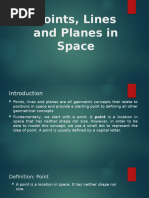 Points, Lines and Planes in Space